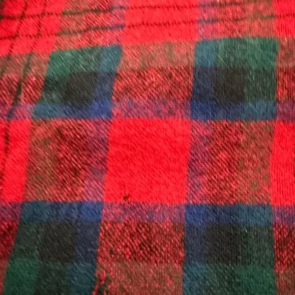 Vintage Pendleton Wool Flannel Shirt Men's Large Red Green Tartan Plaid 90s USA - Picture 5 of 16